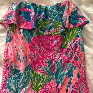 Lilly Pulitzer strapless shirt